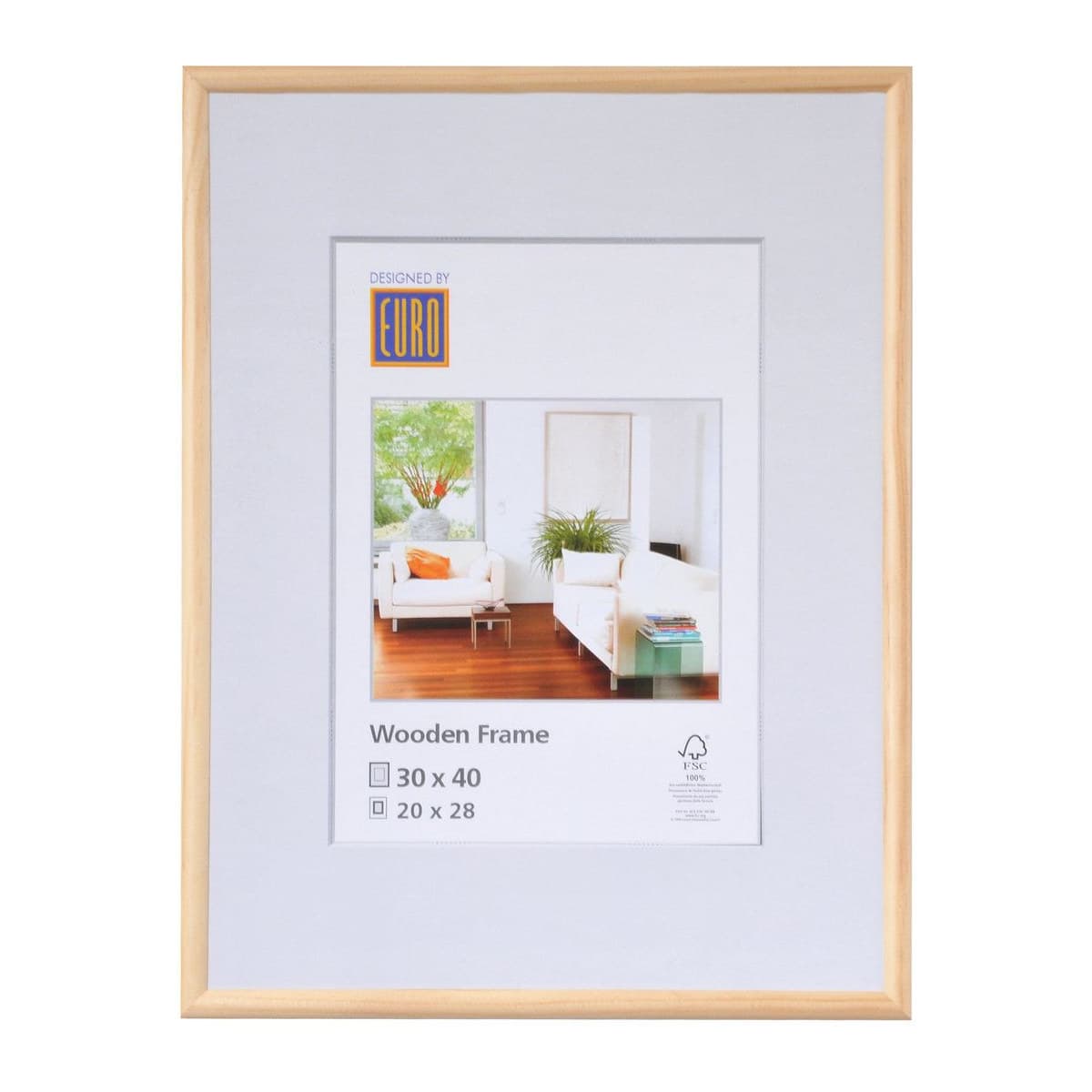 Holzrahmen L3 09x13 natur FSC