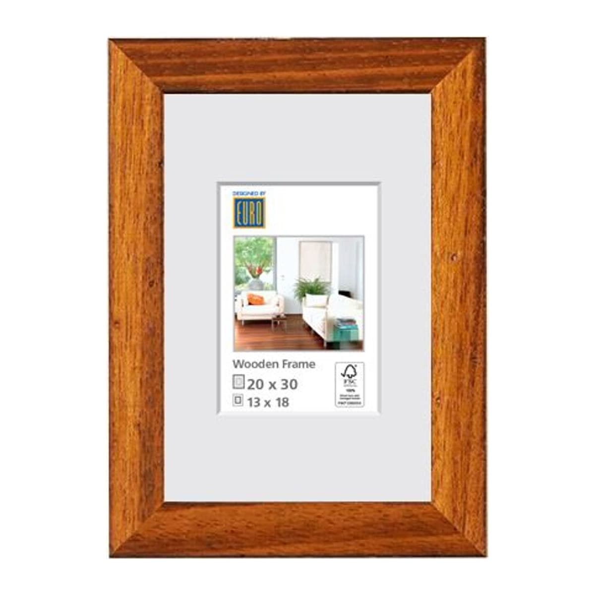 Holzrahmen L21 21x29.7 braun FSC
