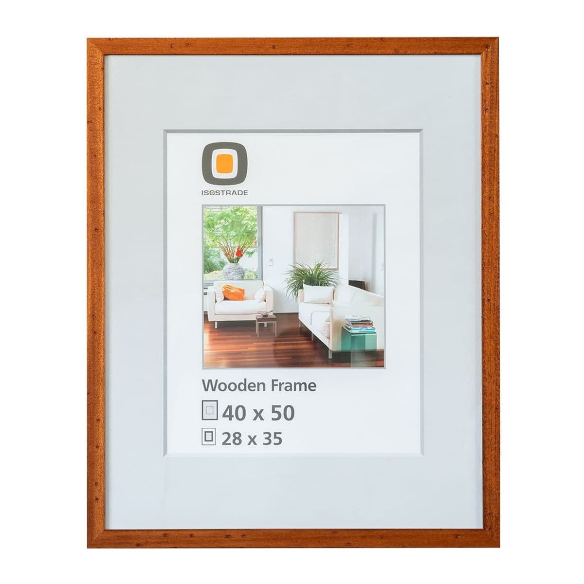 Holzrahmen L21 40x50 braun FSC