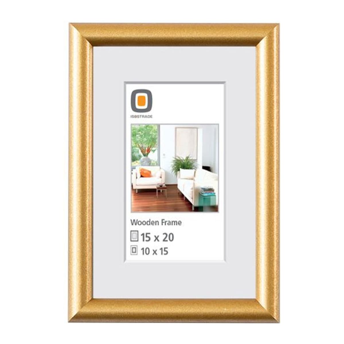 Holzrahmen L9050 15x20 gold / FSC