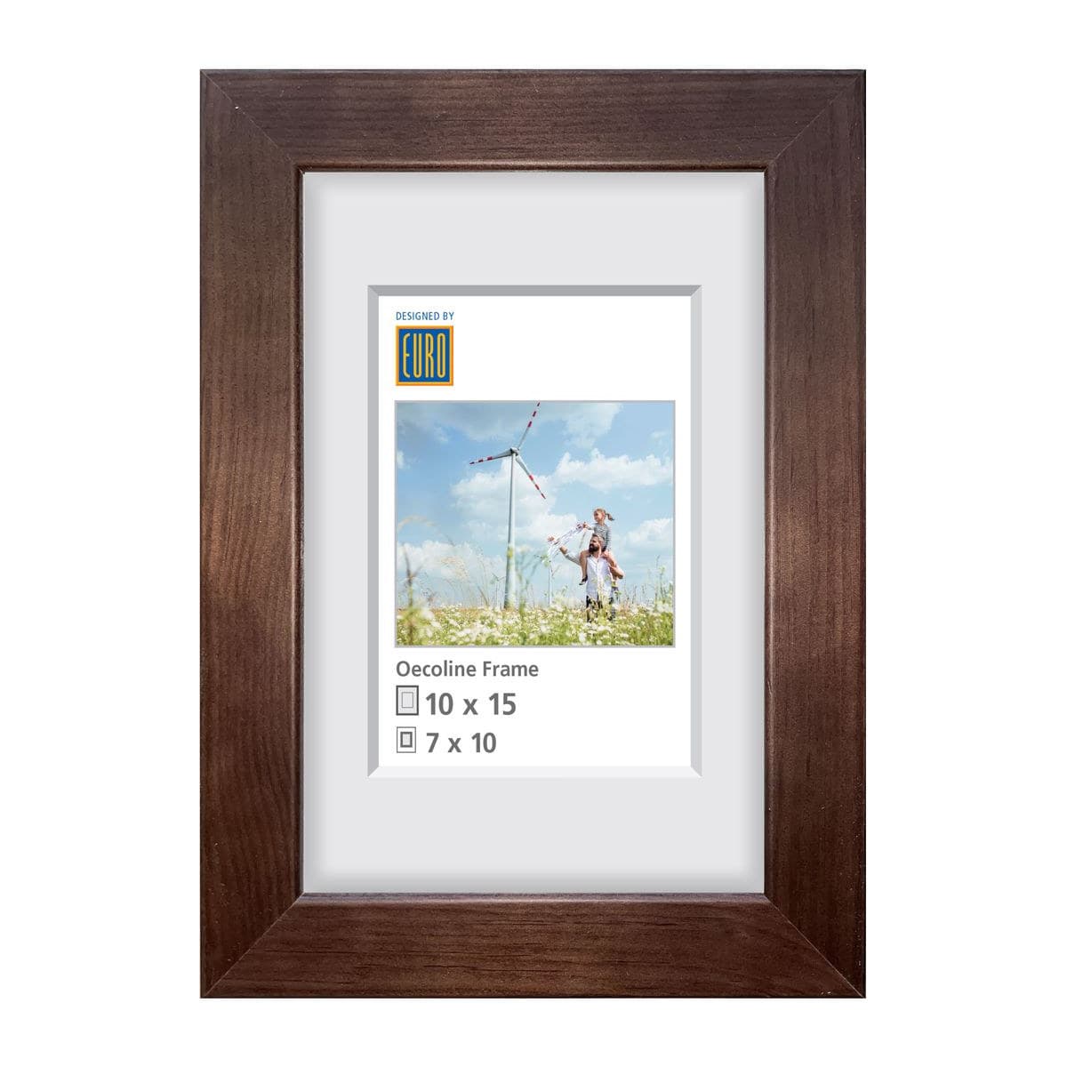 Holzrahmen Oecoline 10x15 braun FSC