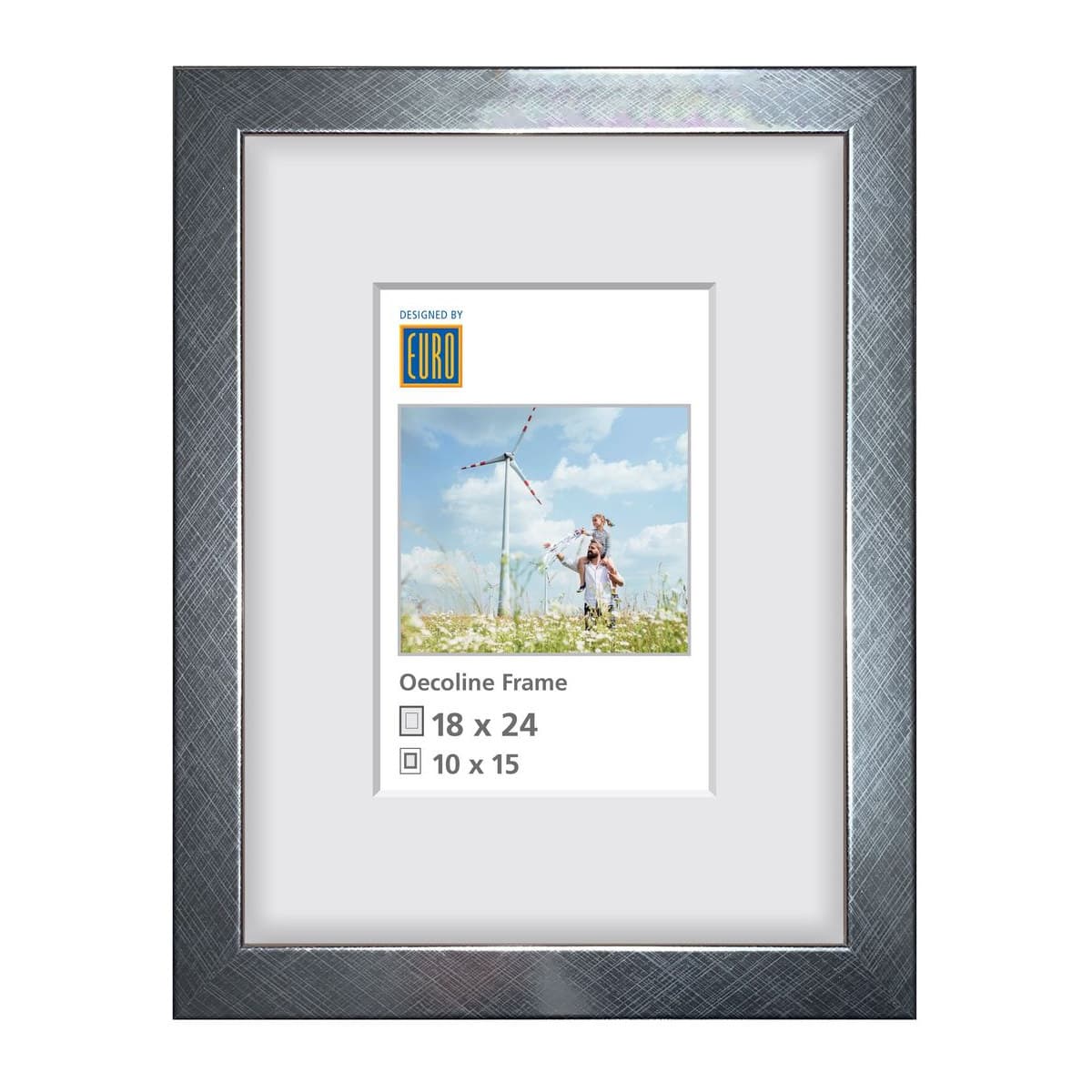 Holzrahmen Oecoline 18x24 silber FSC