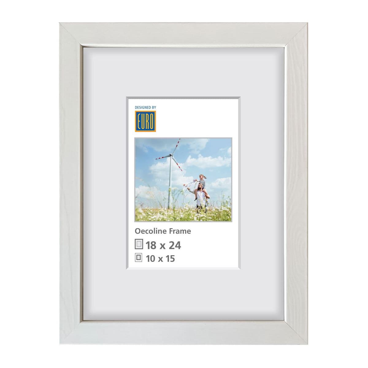 Holzrahmen Oecoline 18x24 weiss FSC