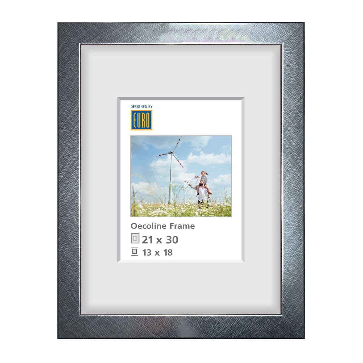 Holzrahmen Oecoline 21x30 silber FSC