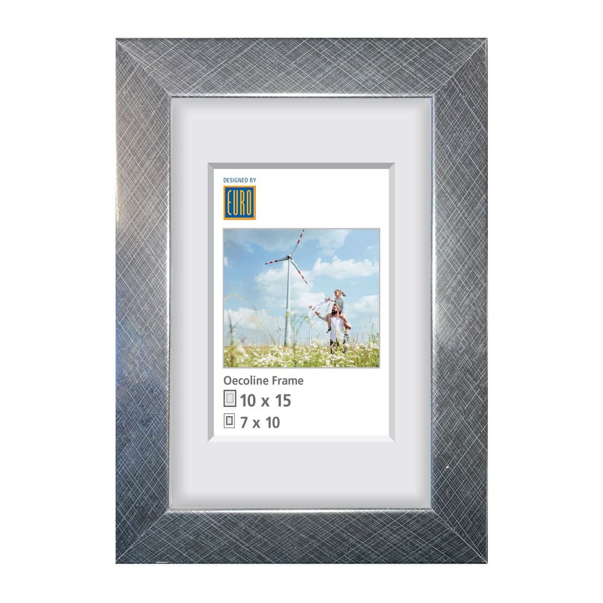Holzrahmen Oecoline 10x15 silber FSC