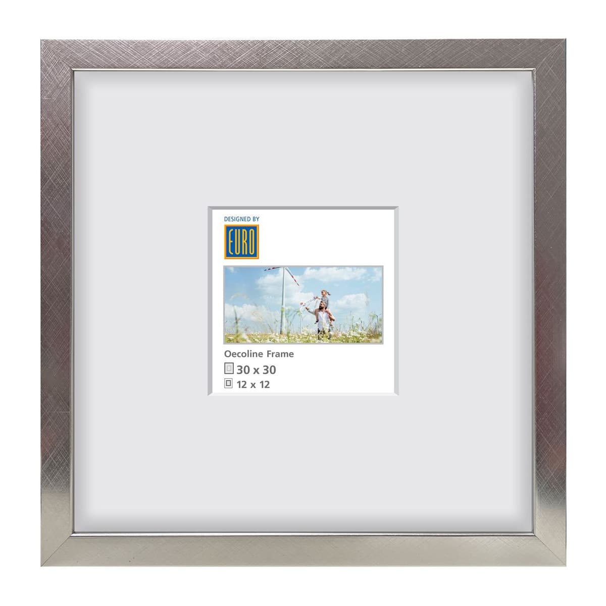 Holzrahmen Oecoline 30x30 silber FSC