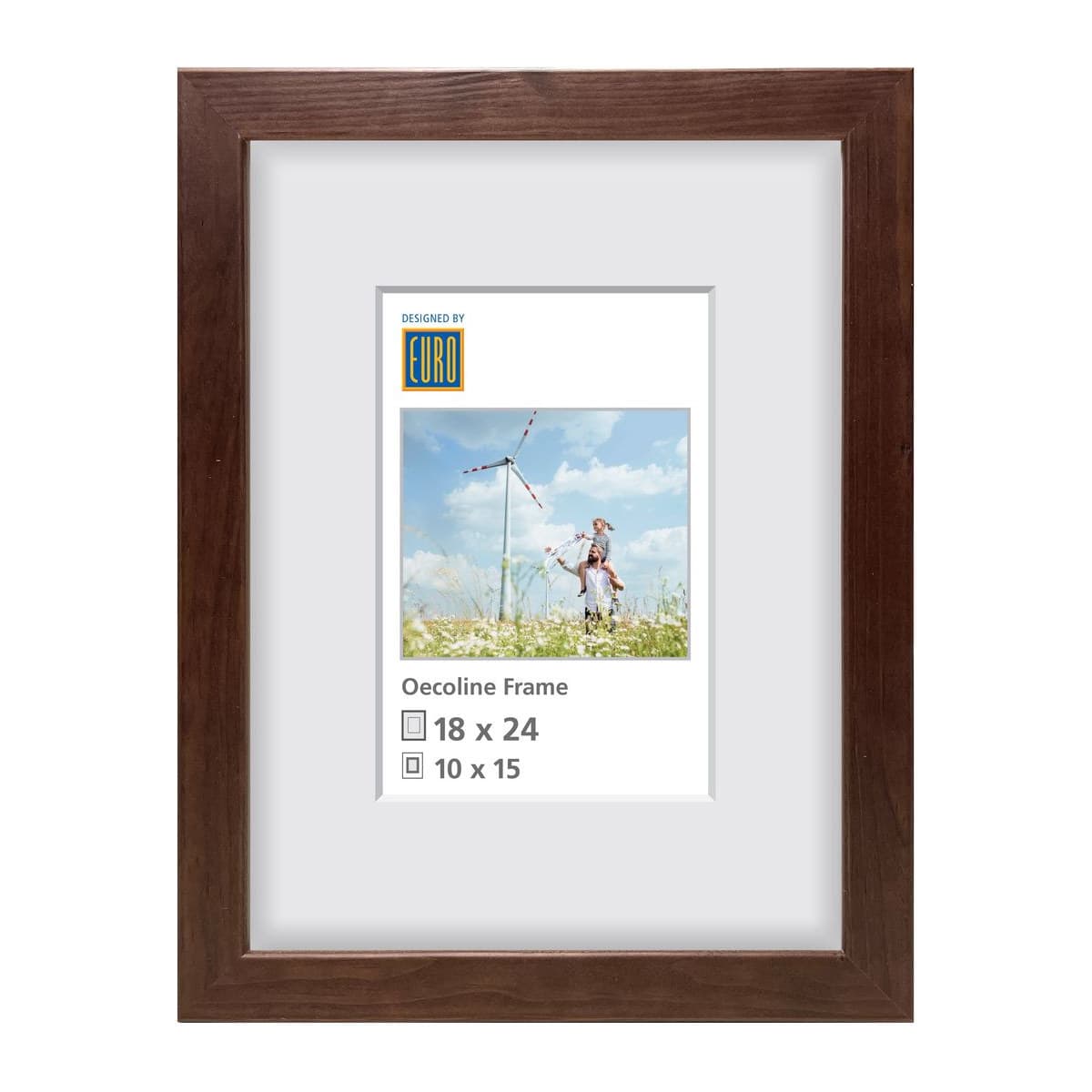 Holzrahmen Oecoline 18x24 braun FSC