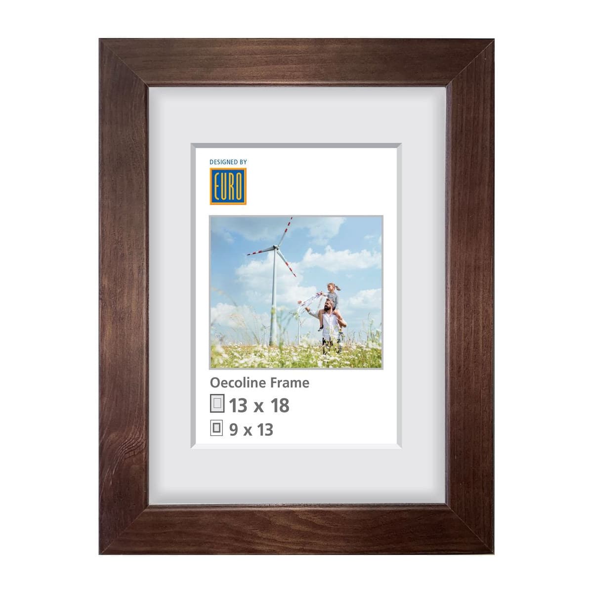 Holzrahmen Oecoline 13x18 braun FSC