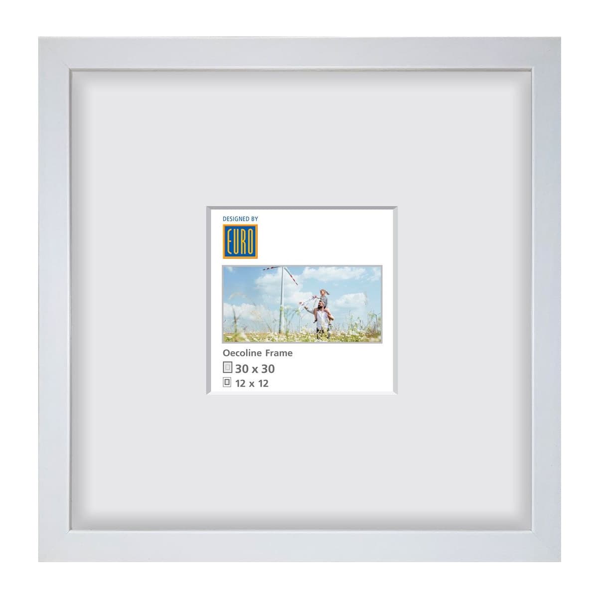 Holzrahmen Oecoline 30x30 weiss FSC