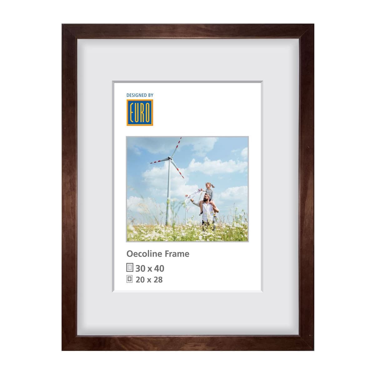 Holzrahmen Oecoline 30x40 braun FSC