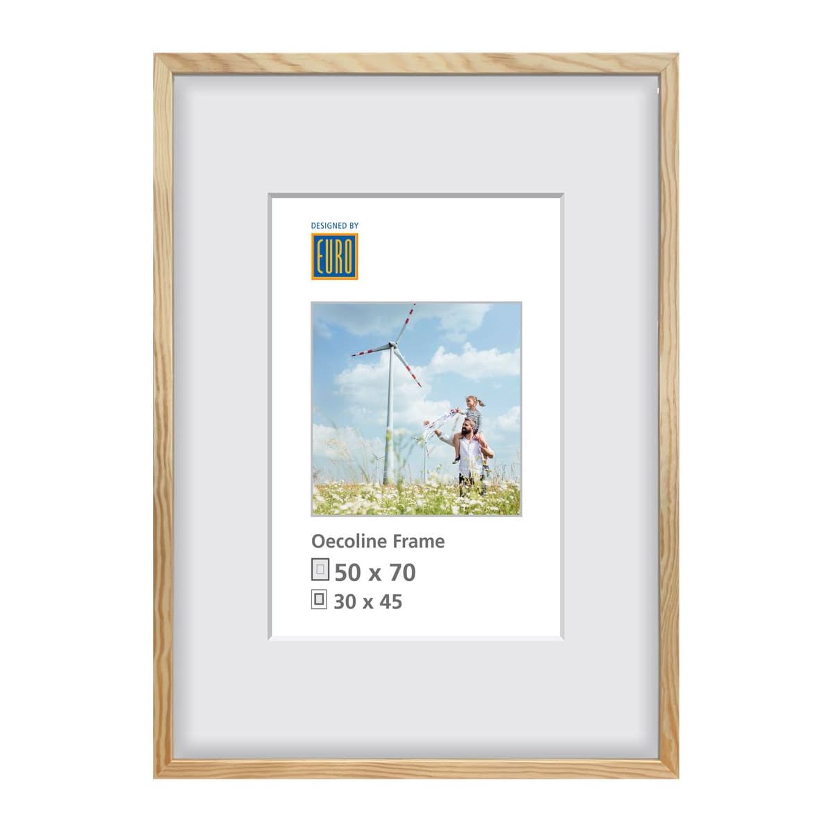 Holzrahmen Oecoline 50x70 natur FSC