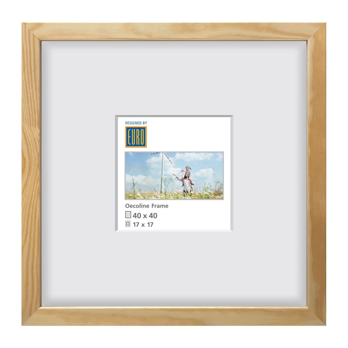 Holzrahmen Oecoline 40x40 natur FSC