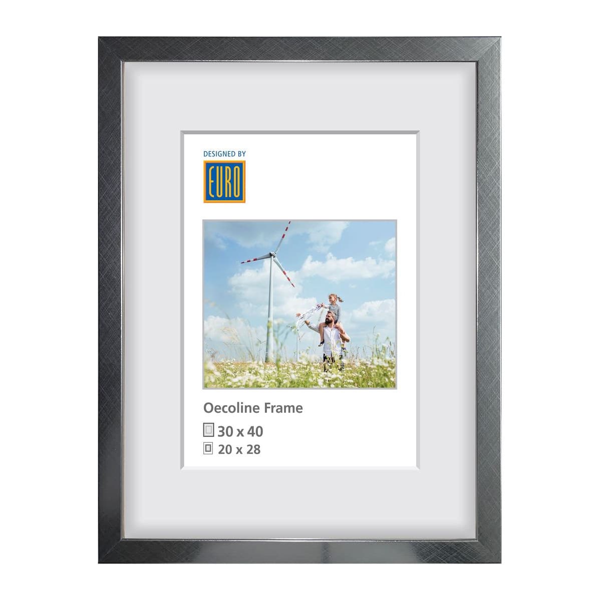 Holzrahmen Oecoline 30x40 silber FSC