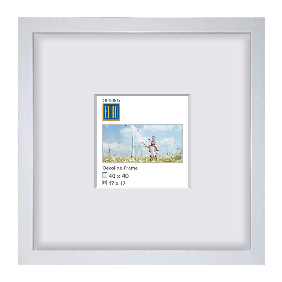 Holzrahmen Oecoline 40x40 weiss FSC