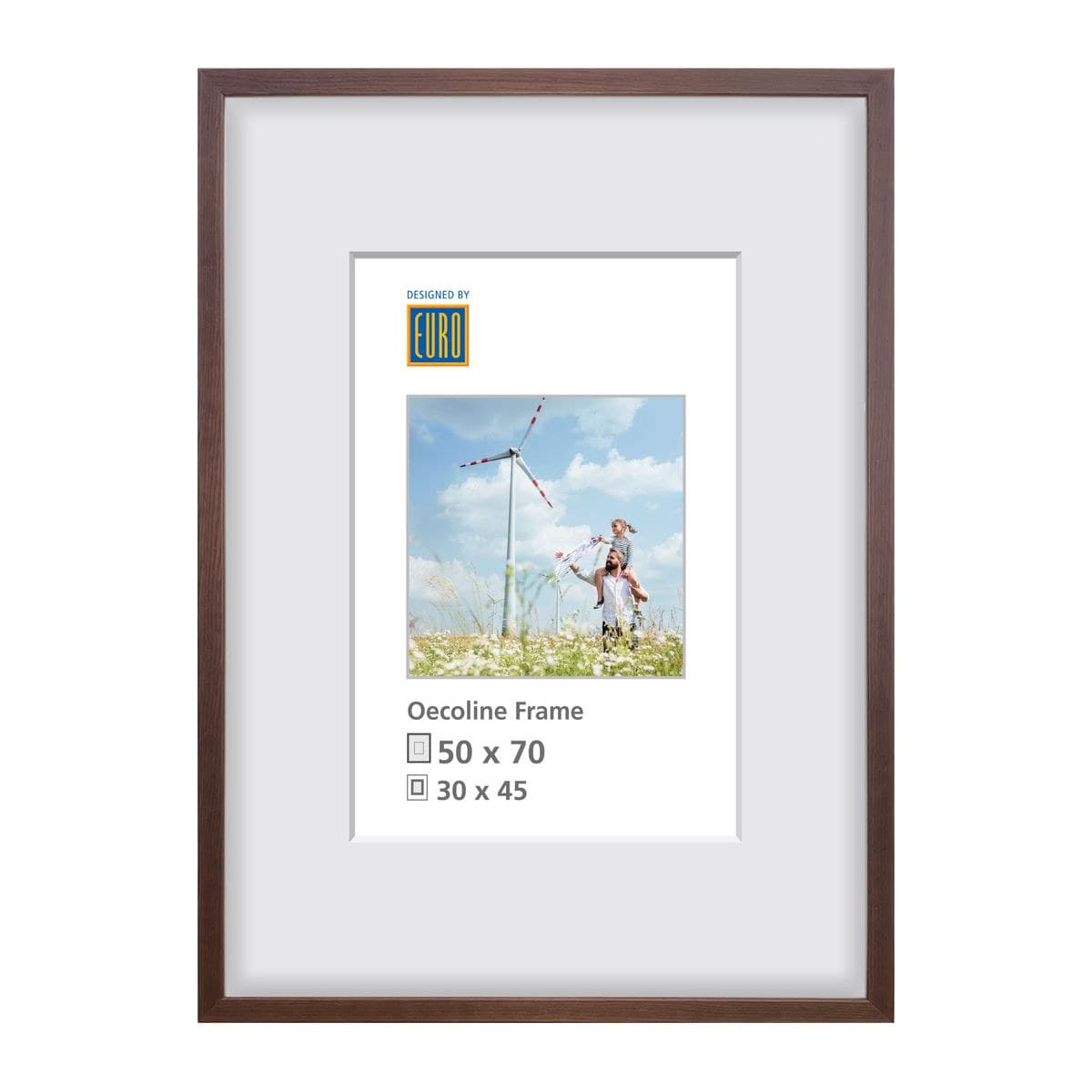Holzrahmen Oecoline 50x70 braun FSC