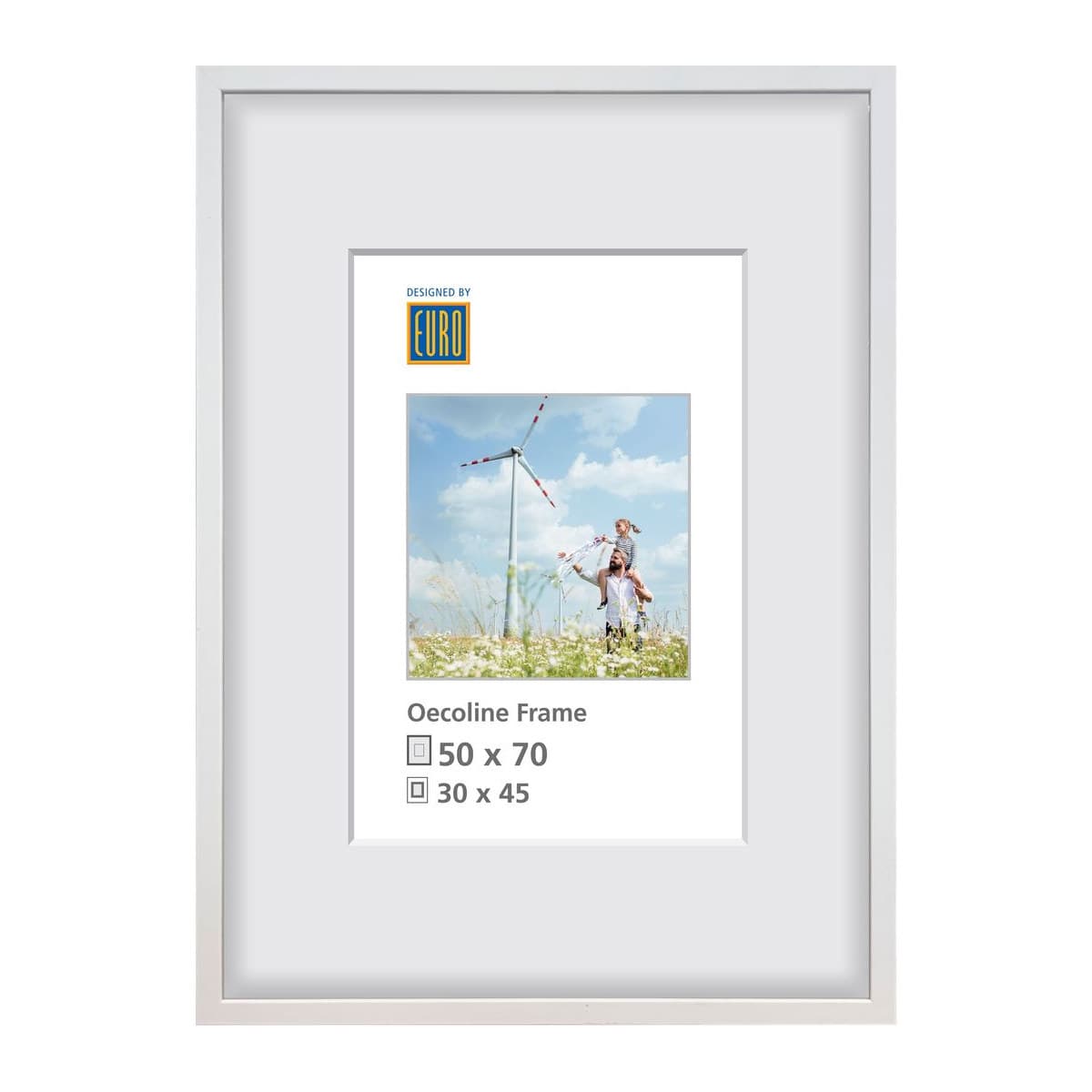Holzrahmen Oecoline 50x70 weiss FSC