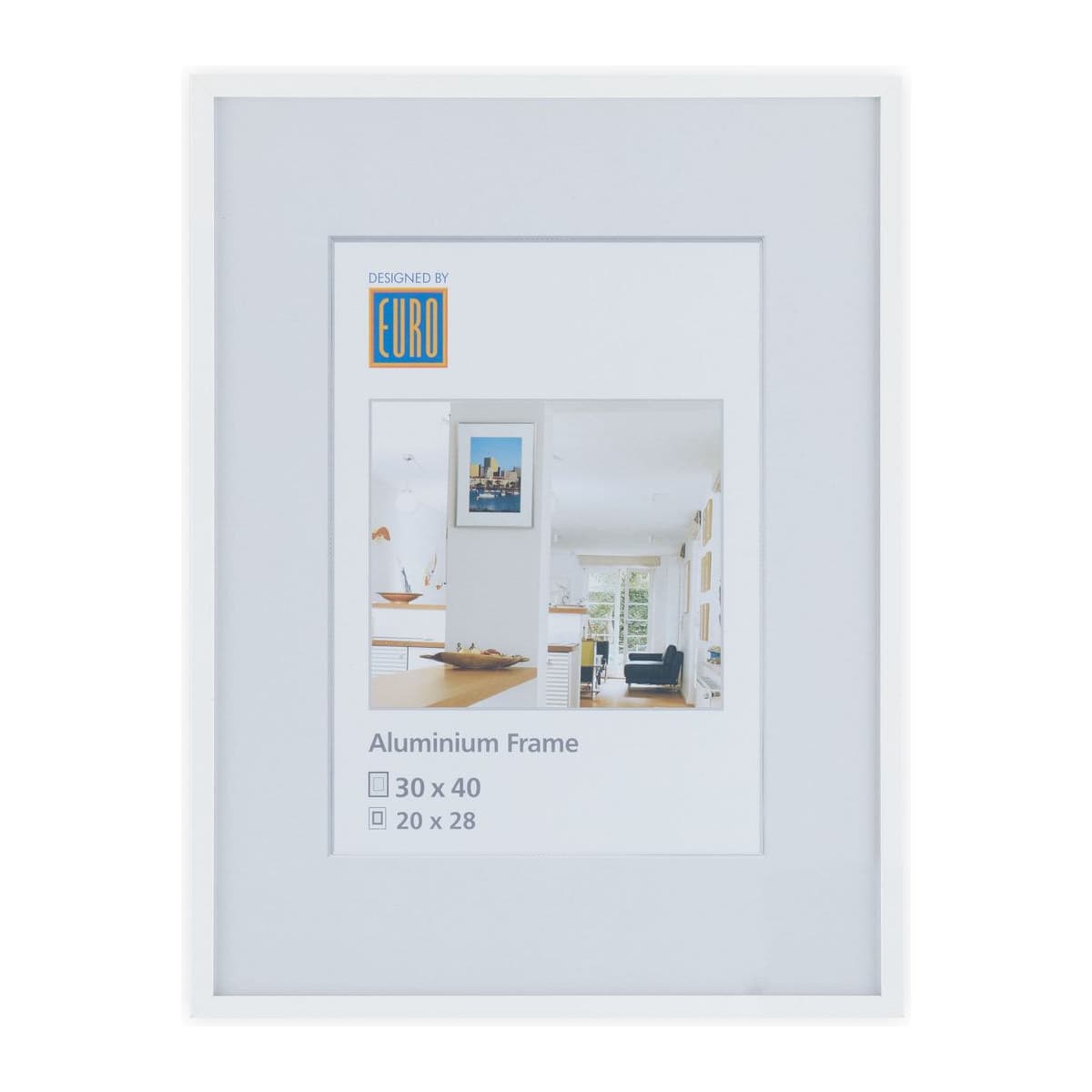Alurahmen AL1 30x40 weiss
