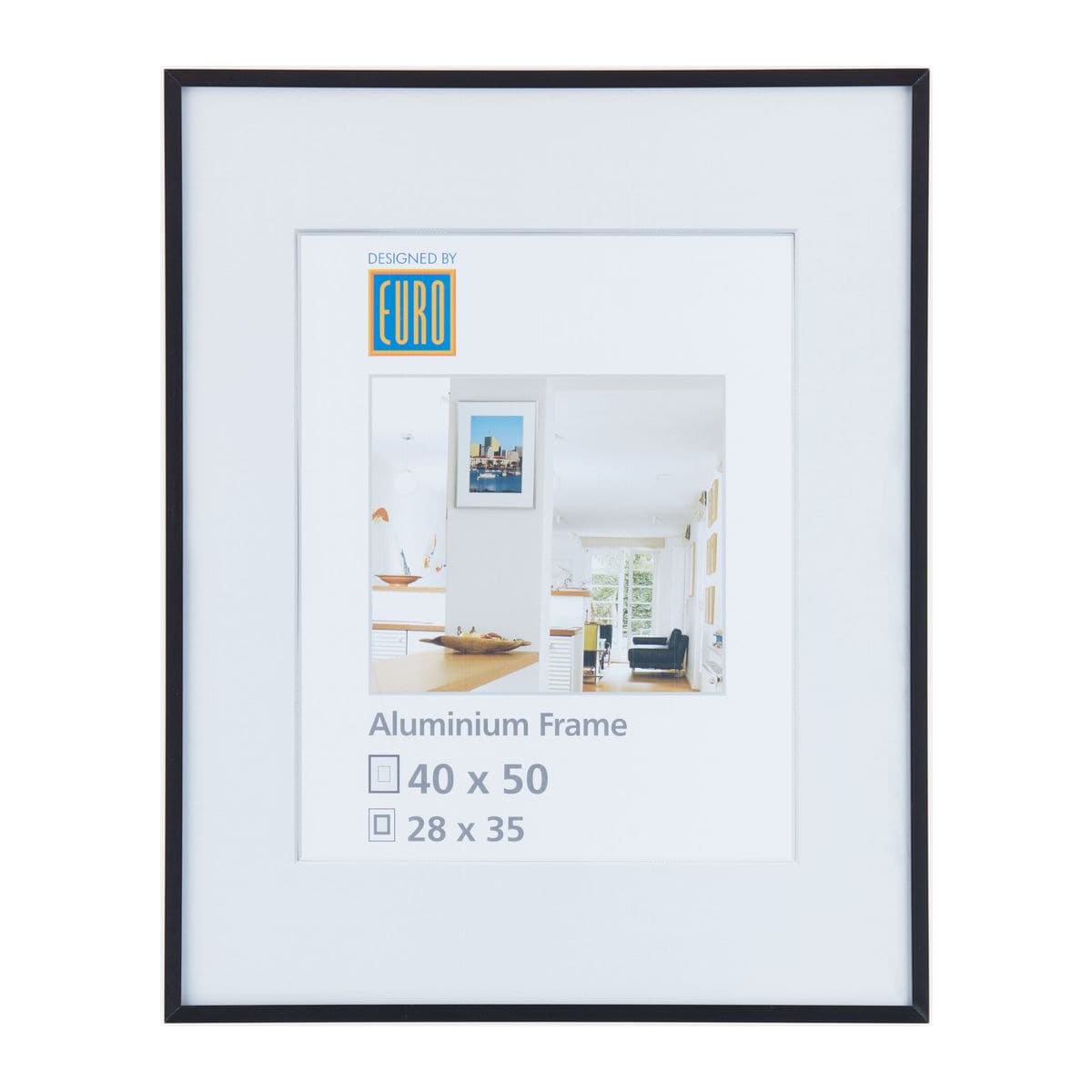 Alurahmen AL1 40x50 schwarz