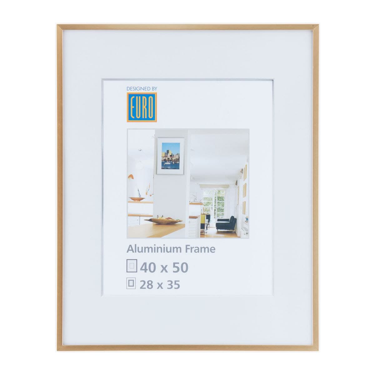 Alurahmen AL1 40x50 gold