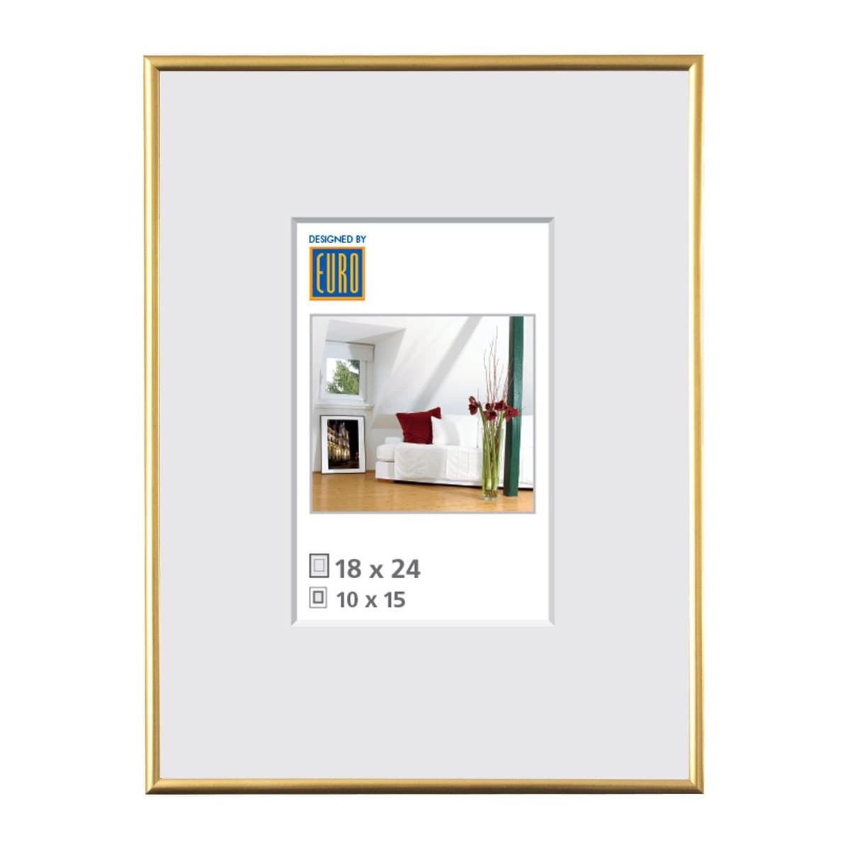 Kunststoffrahmen L1 18x24 gold