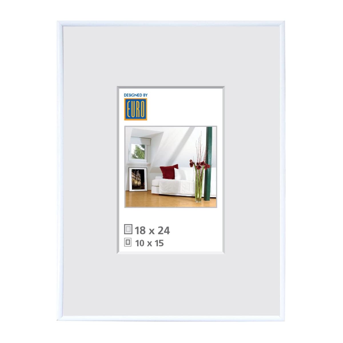 Kunststoffrahmen L1 18x24 weiss