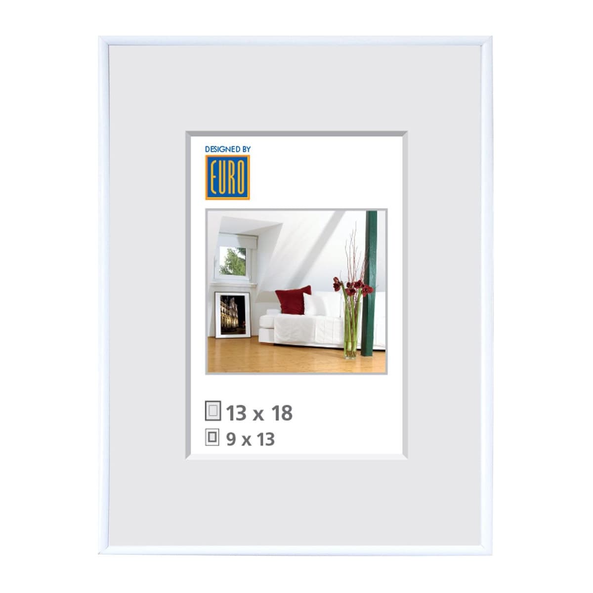 Kunststoffrahmen L1 13x18 weiss