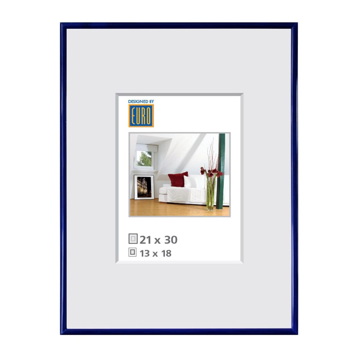Kunststoffrahmen L1 21x30 blau