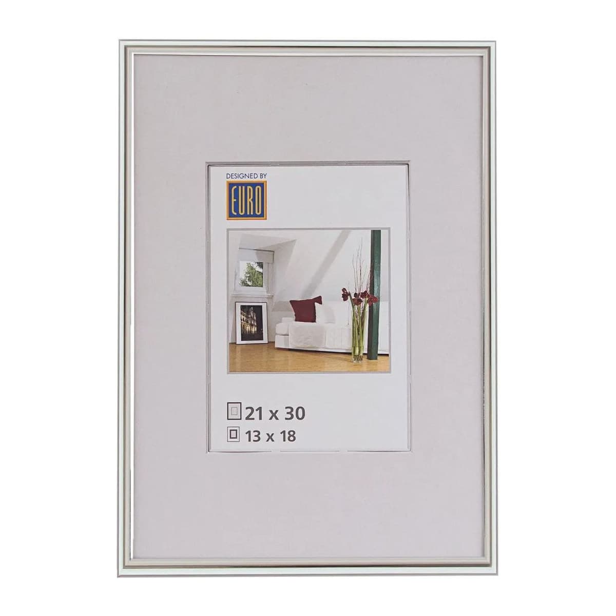 Kunststoffrahmen L1 21x30 platin