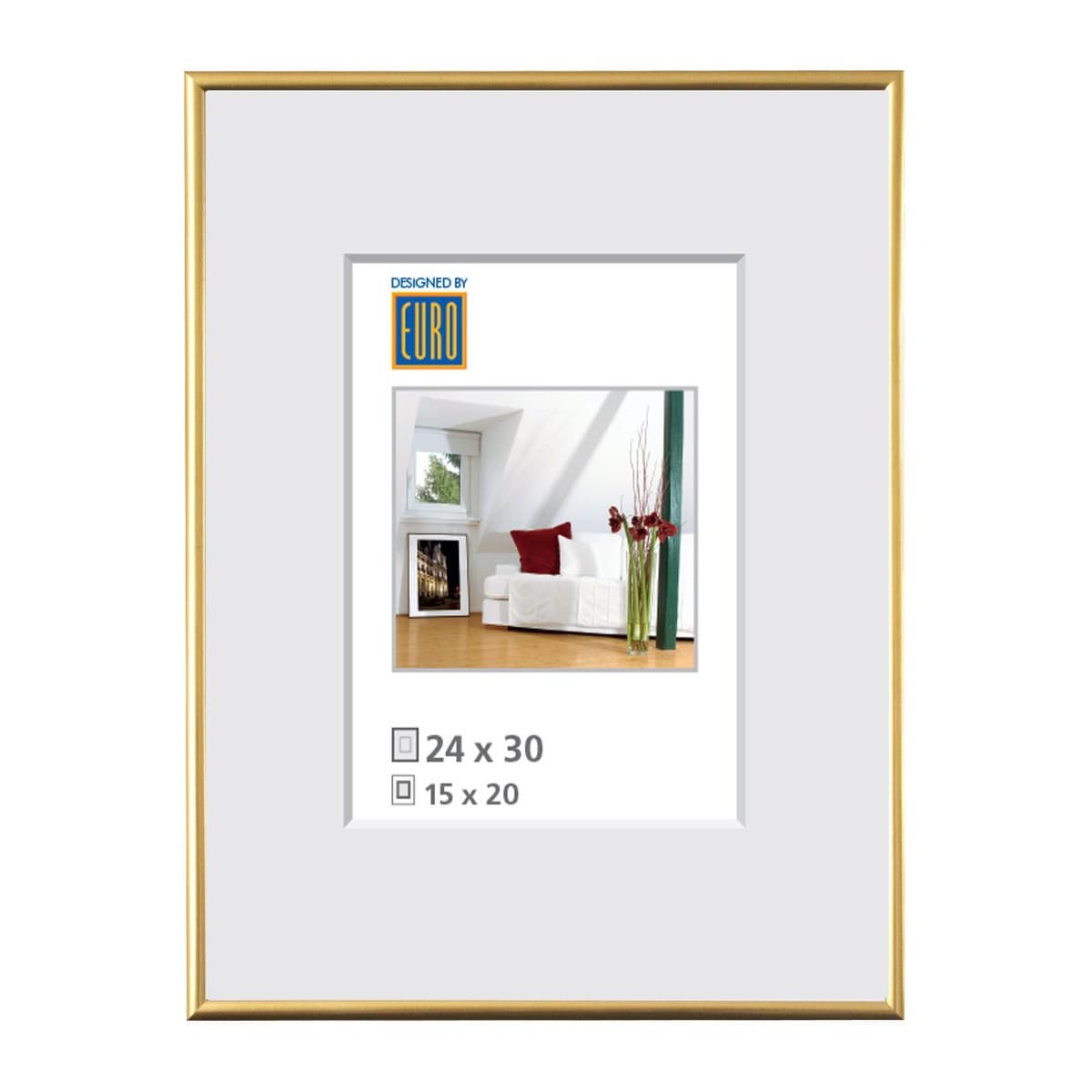 Kunststoffrahmen L1 24x30 gold
