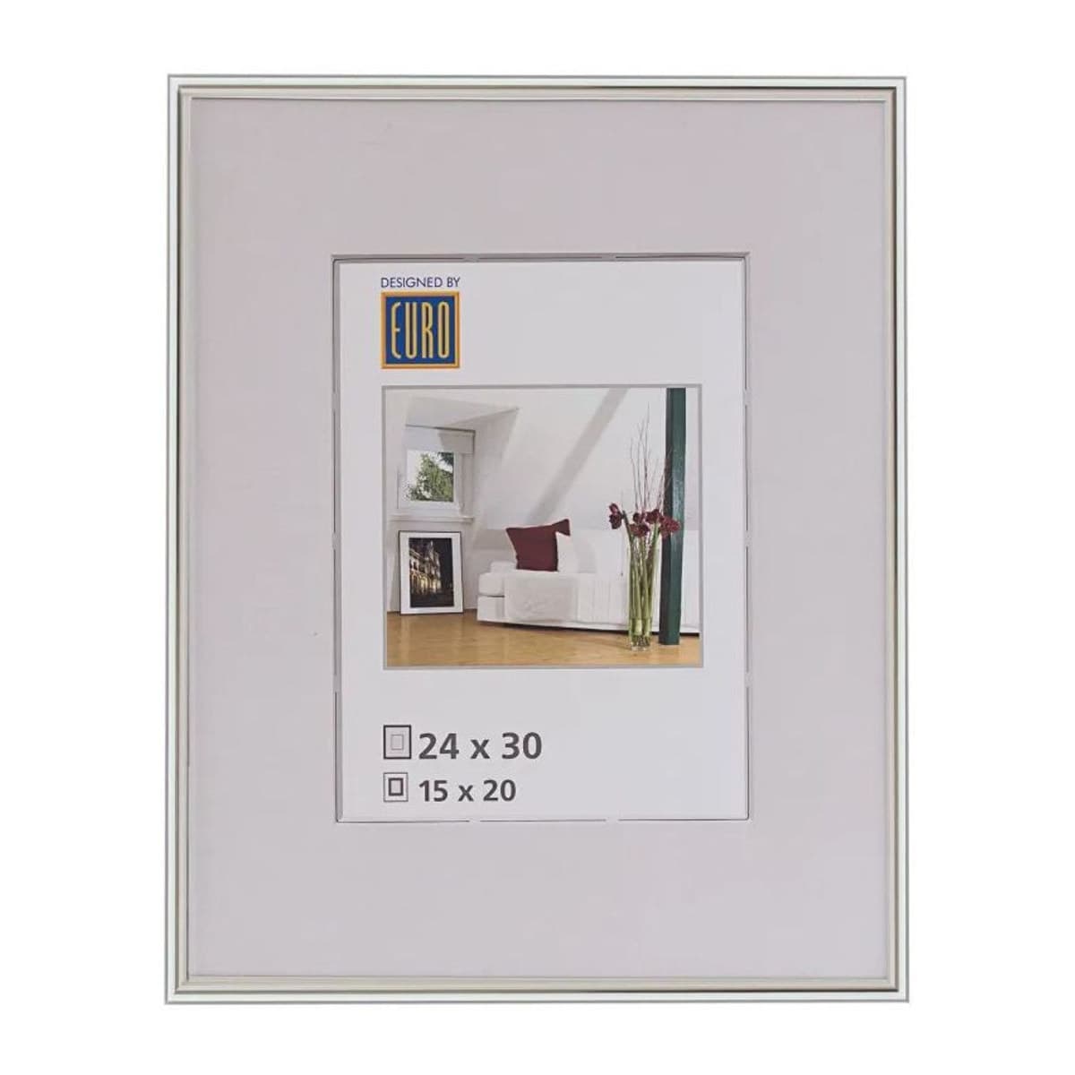 Kunststoffrahmen L1 24x30 platin