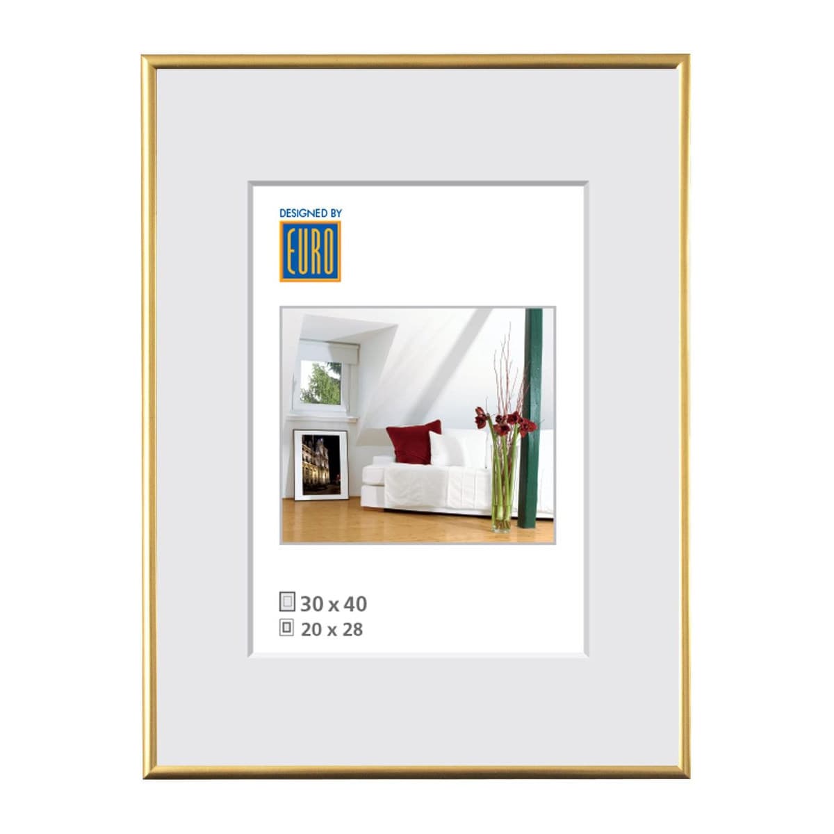 Kunststoffrahmen L1 30x40 gold