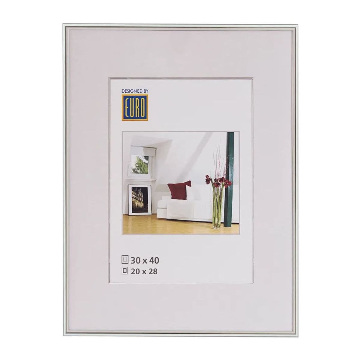 Kunststoffrahmen L1 30x40 platin