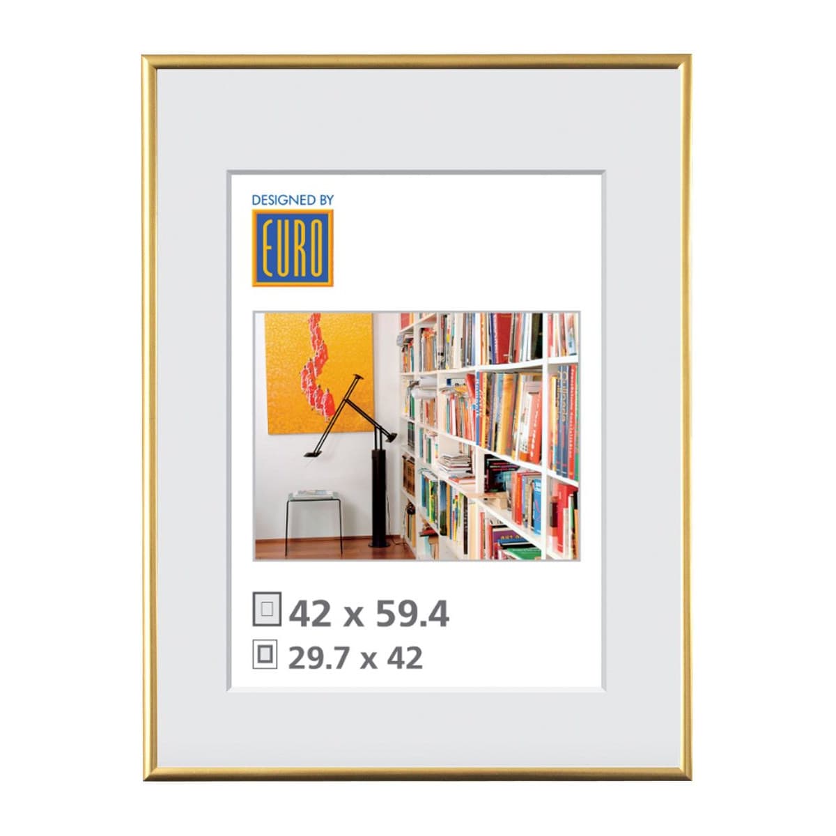 Kunststoffrahmen L1 42x59.4/A2 gold