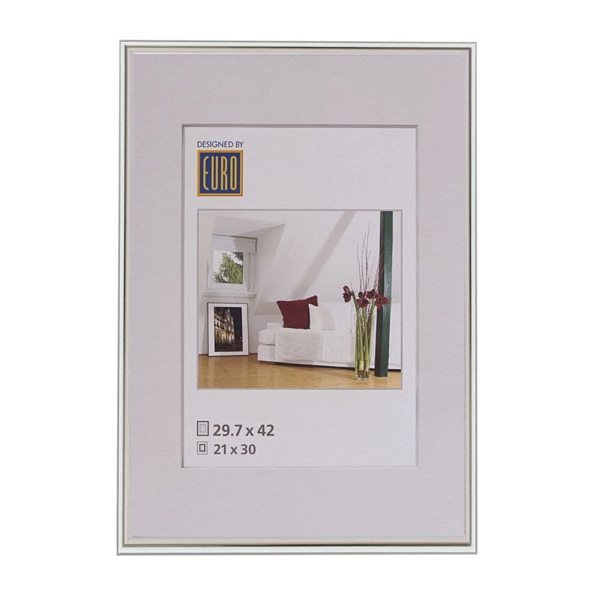 Kunststoffrahmen L1 29.7x42/A3 platin