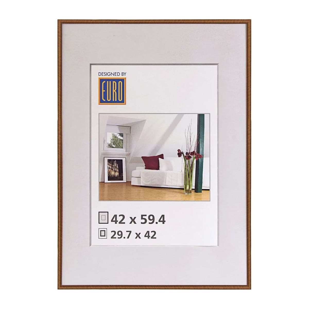 Kunststoffrahmen L1 42x59.4/A2 bronze