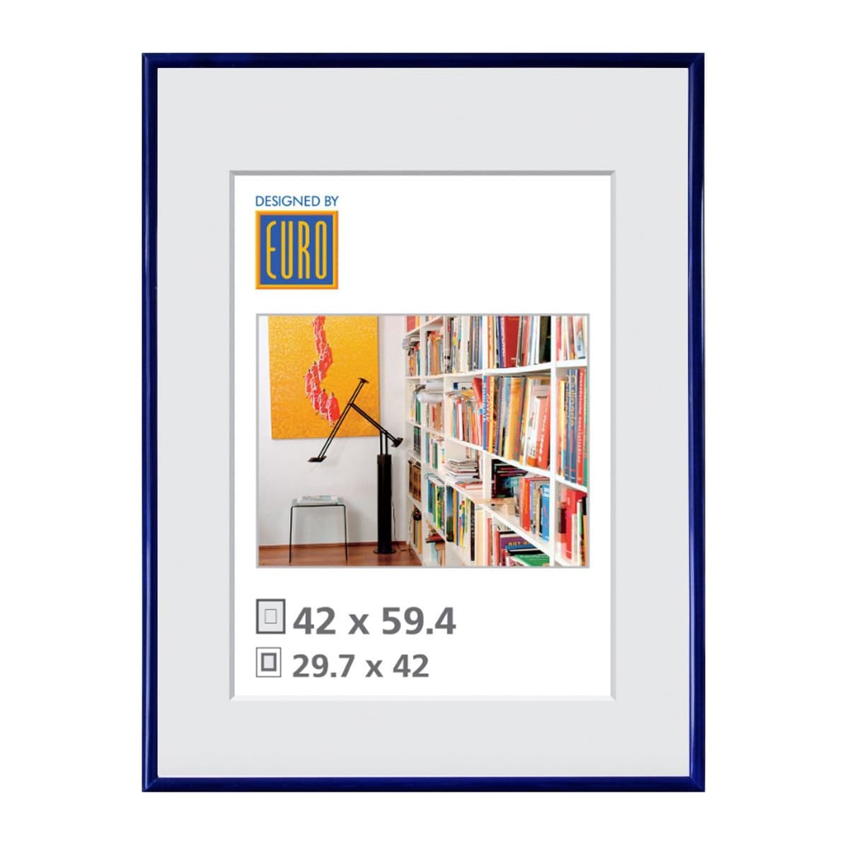 Kunststoffrahmen L1 42x59.4/A2 blau