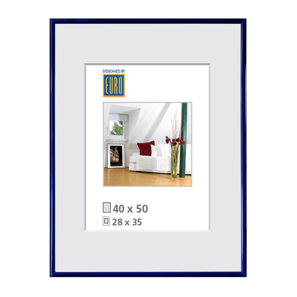 Kunststoffrahmen L1 40x50 blau