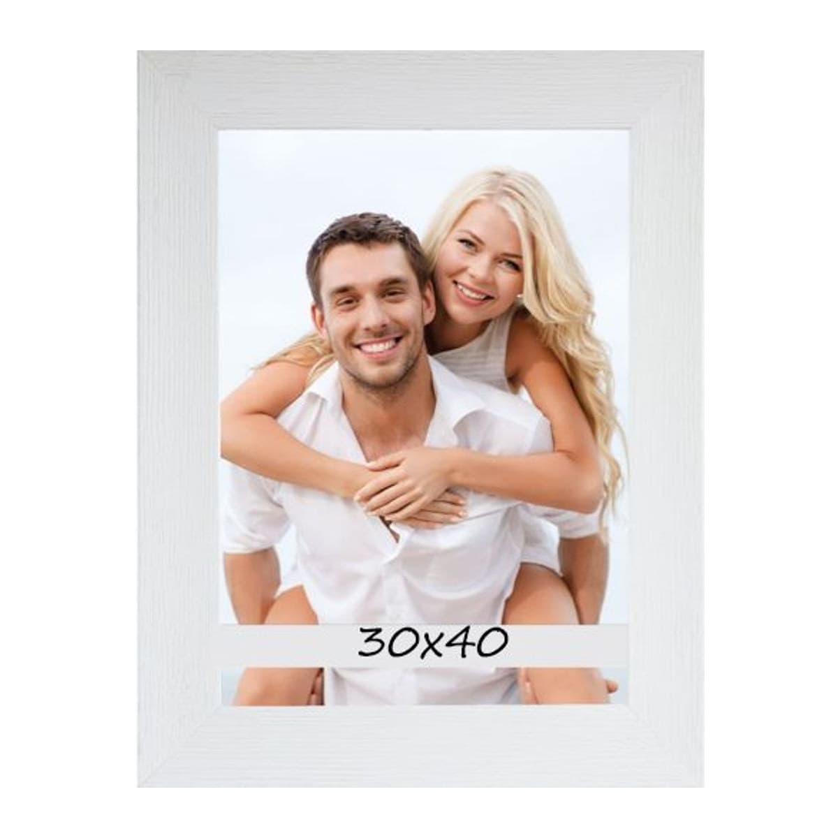 Kunststoffrahmen L15 30x40 weiss