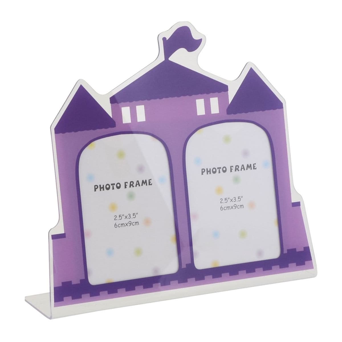 Acryl Fotoständer PLX 2-6x9 violett