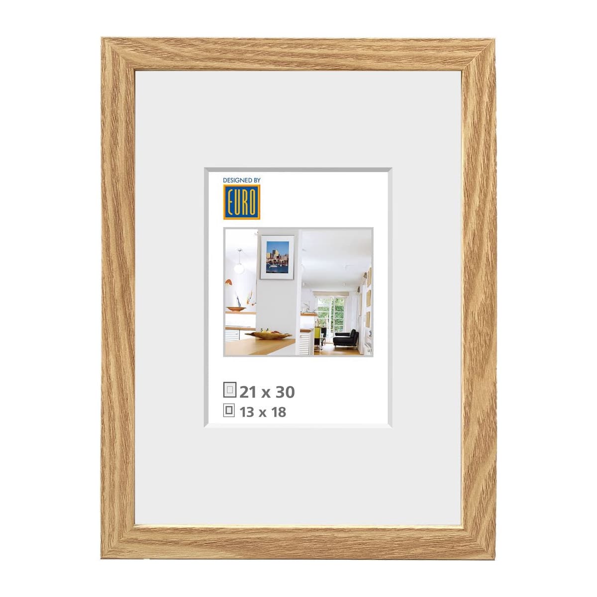 MDF Bilderrahmen 21x30cm natur